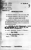 Nomination d'un deuxième administrateur provisoire pour l'atelier de confection de la rue Sainte-Apolline, en mai 1942.