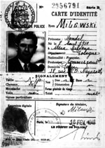 La première carte d'identité de Mendel, établie le 16 février 1948