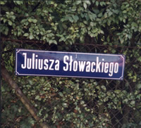 La rue Slowackiego, dans laquelle la famille Milewski habitait - 2001