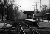 La gare de Falenica (photo : avril 2001).