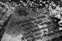 Monument en souvenir de la déportation des Juifs, érigé en 1992 à Falenica (détail - photo : avril 2001).